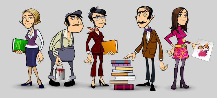 editor, printer, translator, bookkeeper, illustrator