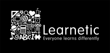 logo Learnetic - achromatic invert